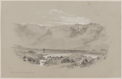 Grasmere, Westmorland (kréta és gouache papíron) alkotó: William Hull