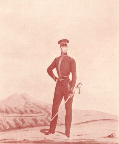 A Madras hadsereg puskáinak tisztje, vetkőző, c1837-1843, 1909 alkotó: William Hunsley