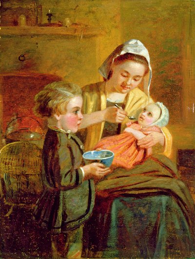 A baba etetése alkotó: William I Bromley