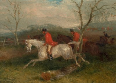 Foxhunting: Coming to a Fence (Teljes sírás) alkotó: William J. Shayer