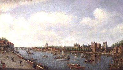 A Temze látképe a Lambeth-palotánál, 1770 körül alkotó: William James