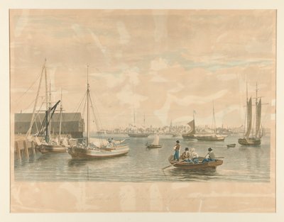 Boston. / A Hajóháztól, a Haditengerészet nyugati végétől alkotó: William James Bennett