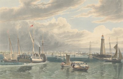 Buffalo, az Erie-tóból, 1836-ban jelent meg. alkotó: William James Bennett