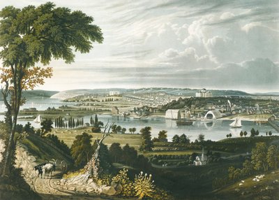 Washington városa a Navy Yardon túlról alkotó: William James Bennett