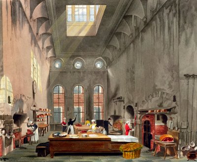 Konyha, Szent Jakab-palota, London, 1819 alkotó: William James Bennett