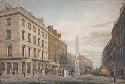 New Bridge Street, London City, 1809 alkotó: William James Bennett