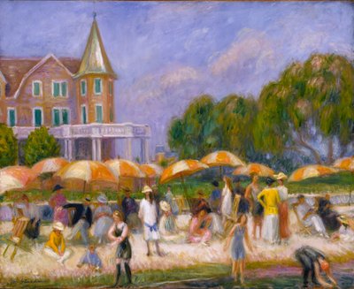 Napernyők a Blue Pointban, kb. 1915. alkotó: William James Glackens