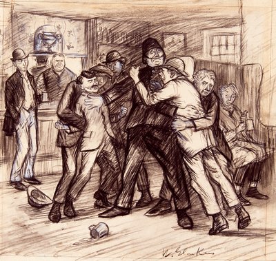 Négyünk kellett ahhoz, hogy távol tartsuk őket egymástól alkotó: William James Glackens