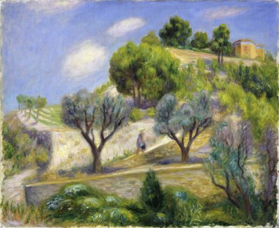 La colline de Vence - "Teraszos domb, Vence" William James Glackens (1870-1938) olaj, vászon festménye alkotó: William James Glackens