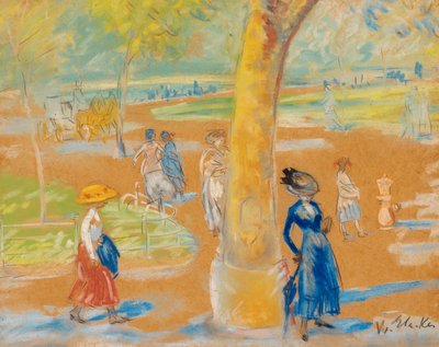 Nő esernyővel, Washington Square alkotó: William James Glackens