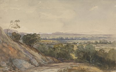 Cleeve, Somerset, a távolban a Bridgewater-öböllel alkotó: William James Muller