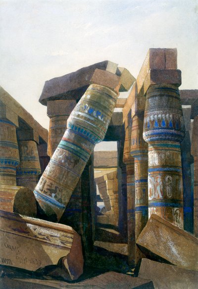 Oszlopok csarnoka, Carnac, 1839 alkotó: William James Muller