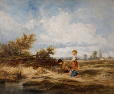 Hampstead Heath – A madárcsapda, 1845. alkotó: William James Muller