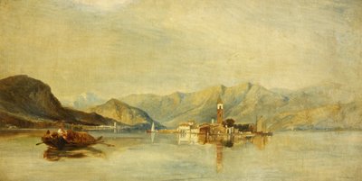 Lago Maggiore és Isola Bella (olaj, vászon) alkotó: William James Muller