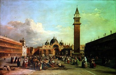A Piazza San Marco, felvonulással alkotó: William James Muller