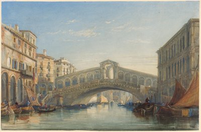 A Rialto híd, Velence alkotó: William James Muller