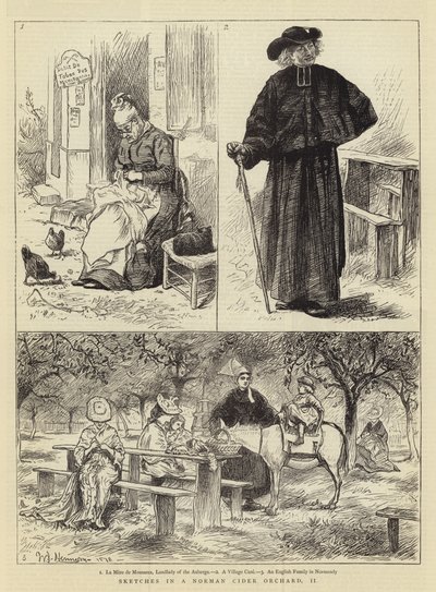 Vázlatok a normann almaborkertben, II alkotó: William John Hennessy