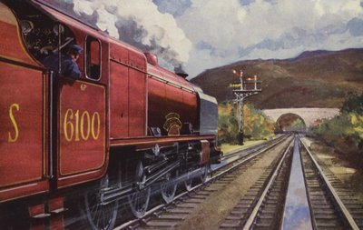 Az LMS "Royal Scot" (színes litográfia) alkotó: William John Patton McDowell