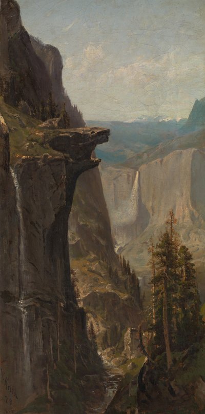 Yosemite-vízesés, a Glacier Pointból, 1879. alkotó: William Keith