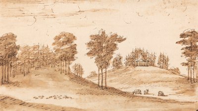 Tervezés egy pavilonhoz egy szarvasparkban alkotó: William Kent