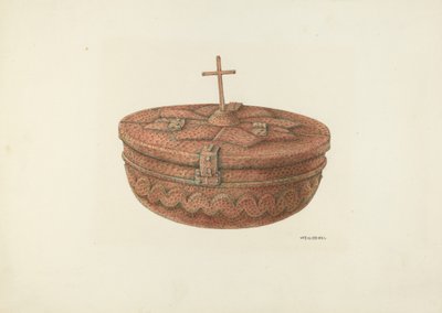 Keresztelő font, c. 1941. alkotó: William Kieckhofel