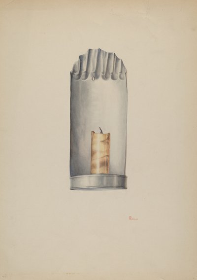 Gyertyatartó, c. 1940. alkotó: William Kieckhofel