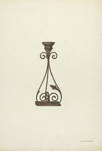 Gyertyatartó alkotó: William Kieckhofel