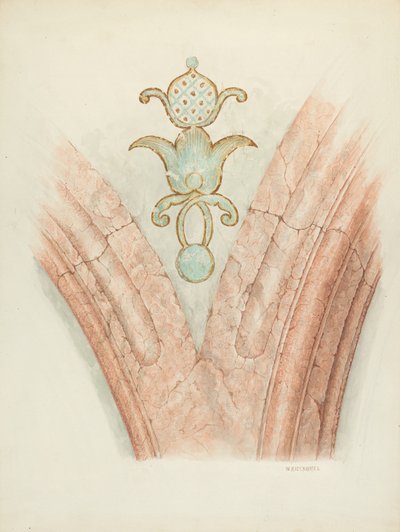 Mennyezeti dekoráció, c. 1941. alkotó: William Kieckhofel