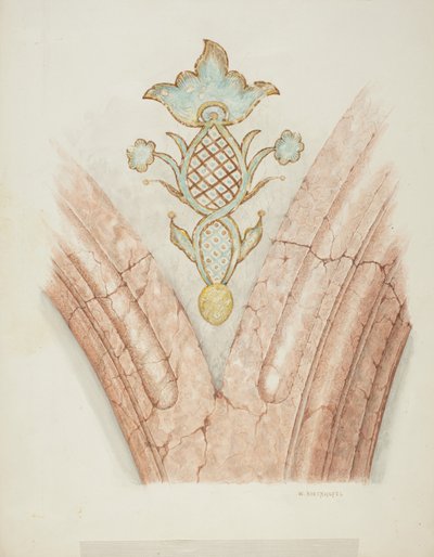 Mennyezeti dekorációk, c. 1940. alkotó: William Kieckhofel