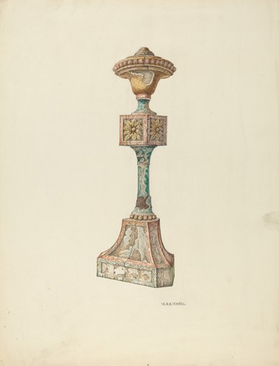 Ünnepi gyertyatartó egyházi bútorok, c. 1941. alkotó: William Kieckhofel