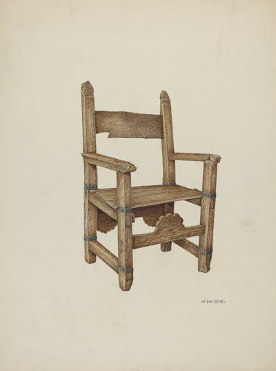 Szentélyszék, 1941. alkotó: William Kieckhofel