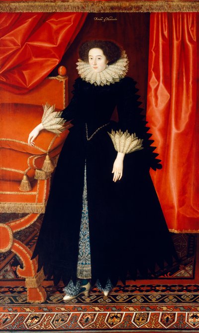 Elizabeth Bassett 1615 körül (olaj, vászon) alkotó: William Larkin