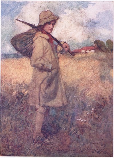 Volt idő, mielőtt Anglia gyásza elkezdődött, amikor minden földi rózsa megtartotta emberét (színes litho) alkotó: William Lee Hankey