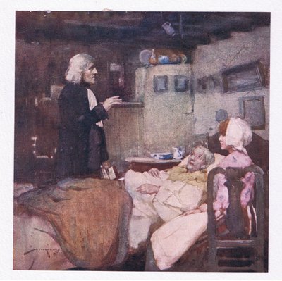 De kötelessége, minden hívásra azonnali, figyelt és sírt, imádkozott és mindenkiért érezte magát (színes litho) alkotó: William Lee Hankey