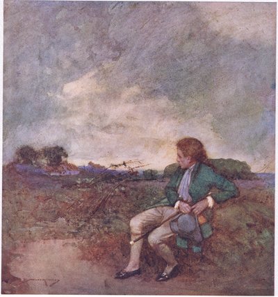 Itt teszem meg magányos köreimet, kusza sétáid és romos földek közepette (színes litho) alkotó: William Lee Hankey