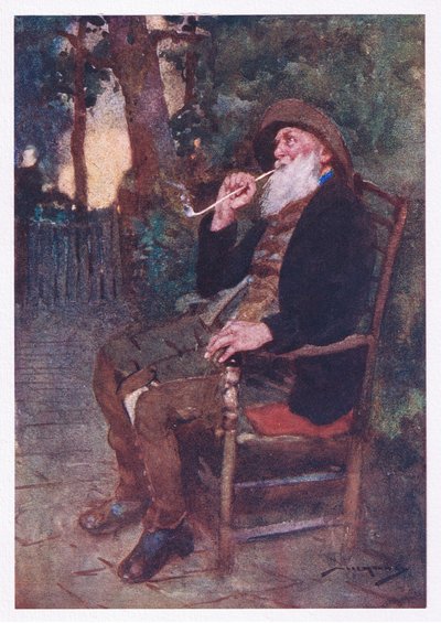 Milyen boldog az, aki ilyen árnyalatokban megkoronázza a könnyedséggel a munkás fiatalságot (színes litho) alkotó: William Lee Hankey