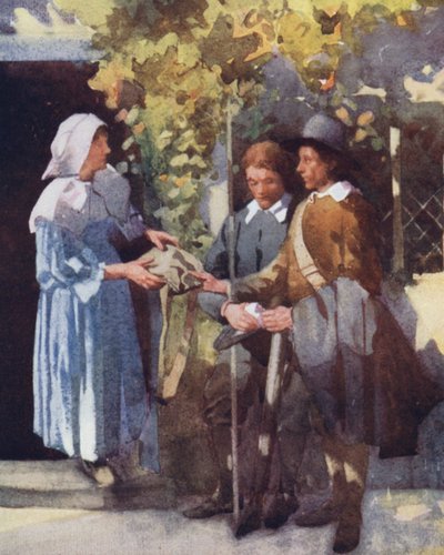 Illusztráció a The Compleat Anglerhez, Izaak Walton (színes litó) alkotó: William Lee Hankey