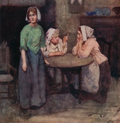 Illusztráció: Oliver Goldsmith A kihalt faluhoz (színes litó) alkotó: William Lee Hankey