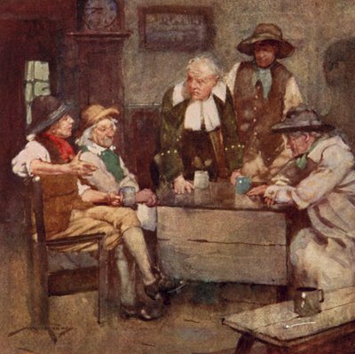 Illusztráció: Oliver Goldsmith A kihalt faluhoz (színes litó) alkotó: William Lee Hankey