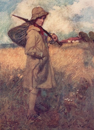 Illusztráció: Oliver Goldsmith A kihalt faluhoz (színes litó) alkotó: William Lee Hankey
