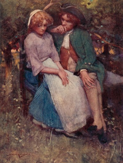 Illusztráció: Oliver Goldsmith A kihalt faluhoz (színes litó) alkotó: William Lee Hankey