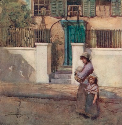 Illusztráció: Oliver Goldsmith A kihalt faluhoz (színes litó) alkotó: William Lee Hankey