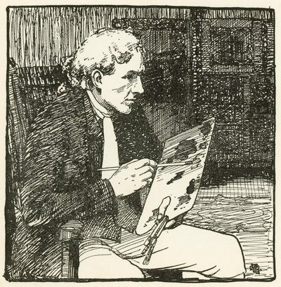 Illusztráció: Oliver Goldsmith A kihalt faluhoz (színes litó) alkotó: William Lee Hankey