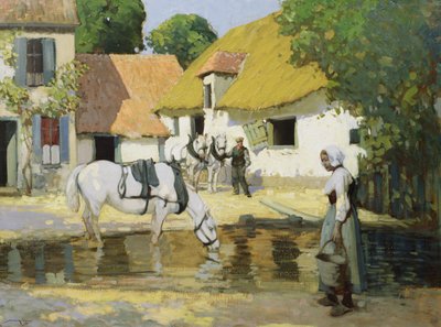 The Lower Court (olaj, vászon) alkotó: William Lee Hankey