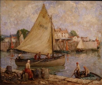 Menj a horgászföldre, Honfleur alkotó: William Lee Hankey