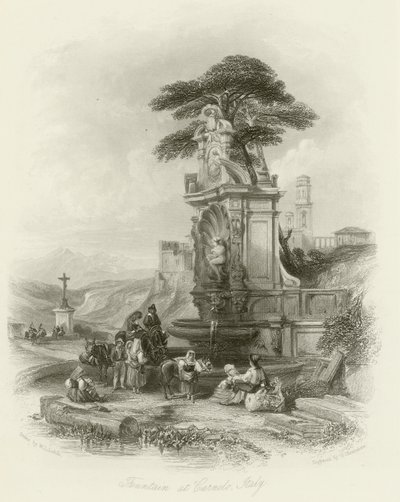 Szökőkút a Carnelóban alkotó: William Leighton Leitch