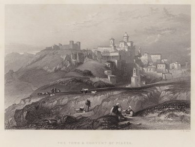 Piazza városa és kolostora (metszet) alkotó: William Leighton Leitch