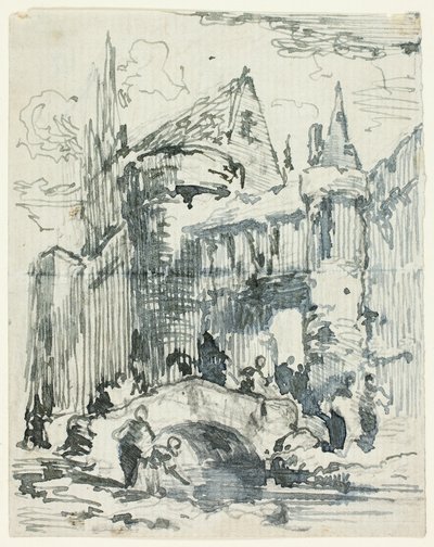 Városi híd és portál alkotó: William Leighton Leitch