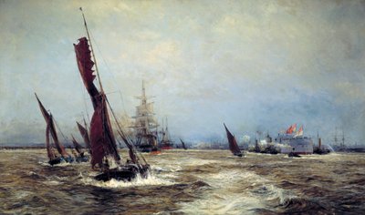 „Kereskedelem és tengeri hatalom”, 1898 alkotó: William Lionel Wyllie