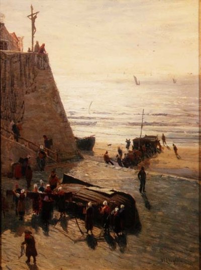 A hálók szárítása alkotó: William Lionel Wyllie